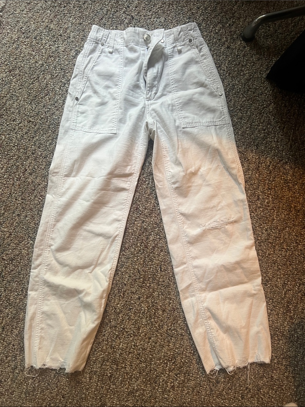 Rag & bone white cargo jeans White Carpenter Pants - Casual Utility Style
